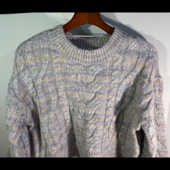 L*Space Ojai Pullover Sweater Cable Chunky Knit Cropped Multicolor Size S - NWT - Picture 6 of 16